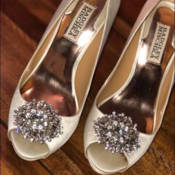 Badgley mischka peep toe heel - Picture 1 of 7